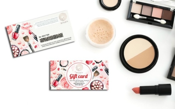 Hình thức làm thẻ cào trúng thưởng cho cửa hàng mỹ phẩm