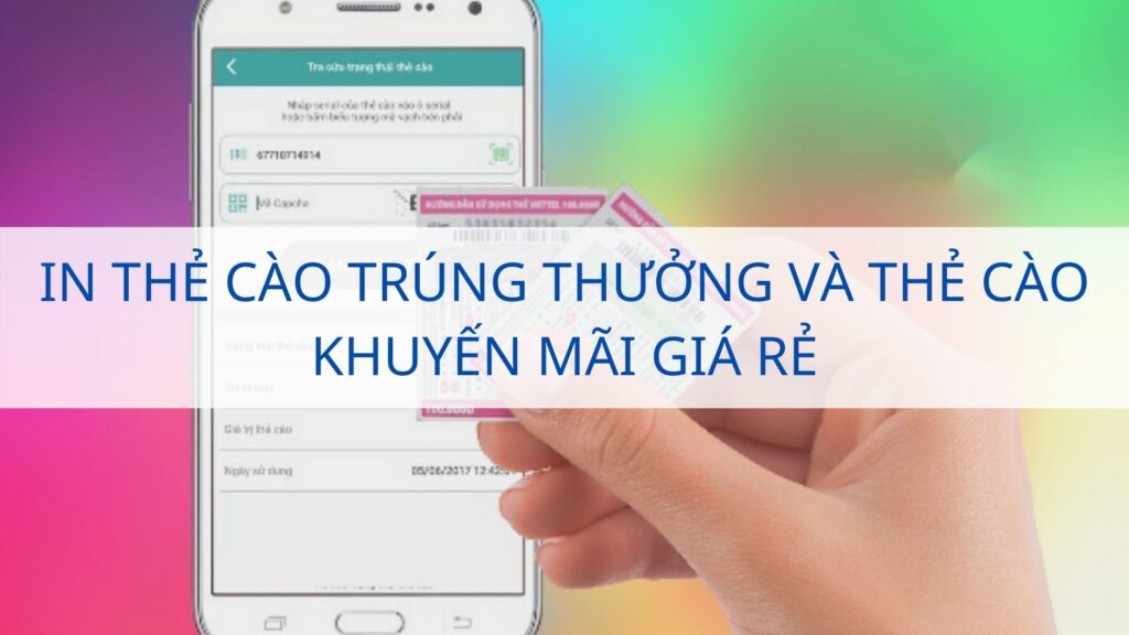 In thẻ cào trúng thưởng và thẻ cào khuyến mãi giá rẻ
