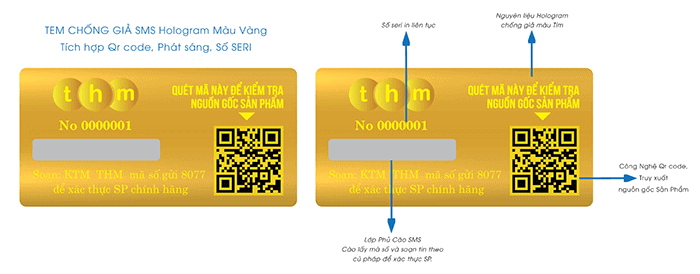 Đặc điểm kỹ thuật tem cào chống giả điện tử SMS