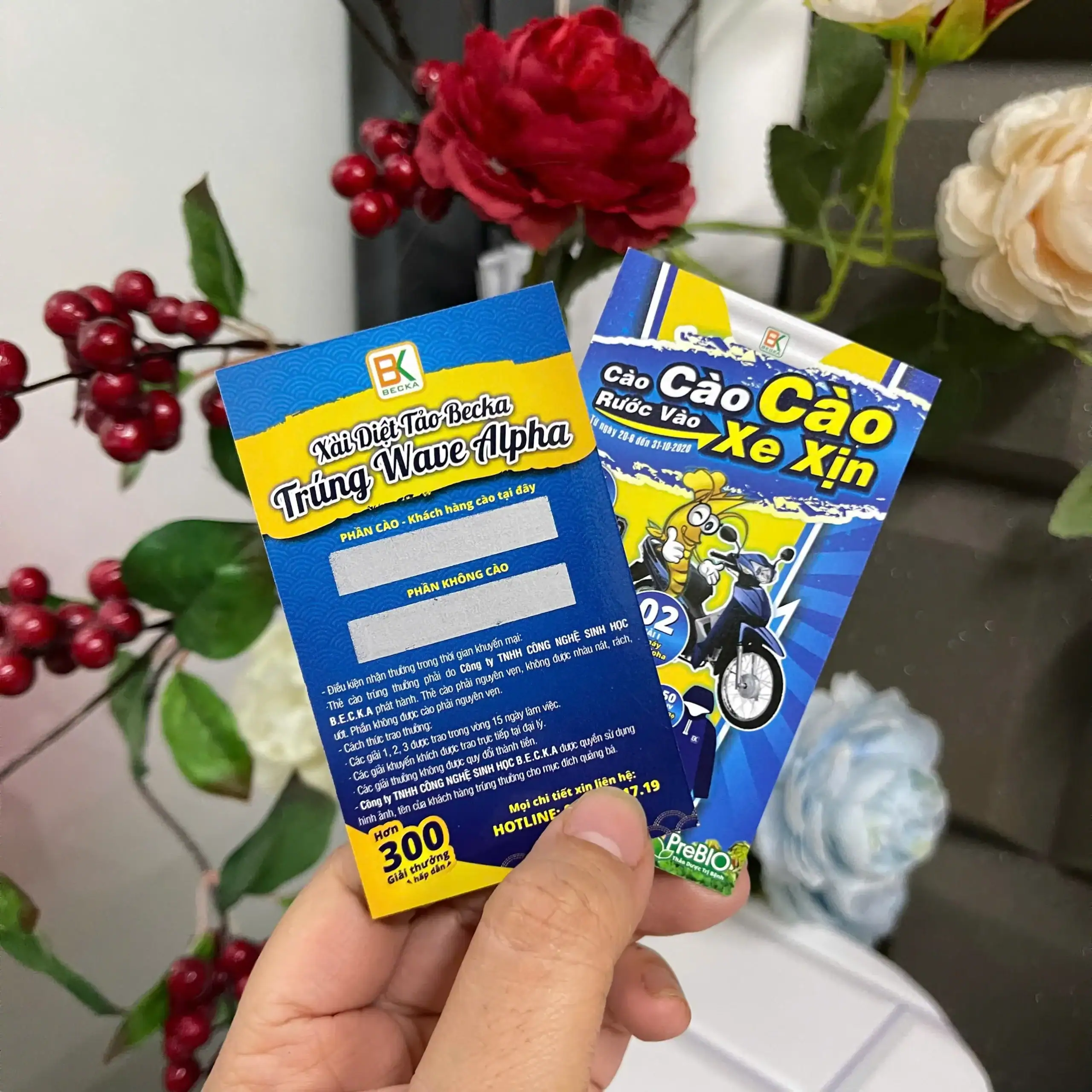 thẻ cào in trên giấy Coucher 300gsm